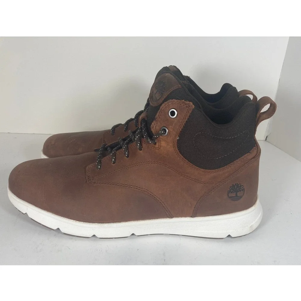 Timberland Parker Street Mens Brown Leather Sneaker Boots TB0A6BXEEM6 Size 11.5